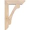 Ekena Millwork Legacy Slat Smooth Bracket w/ Offset Brace, Douglas Fir, 5 1/2"W x 18"D x 26"H BKT0604X18X26LEC06SDF - alternate 2